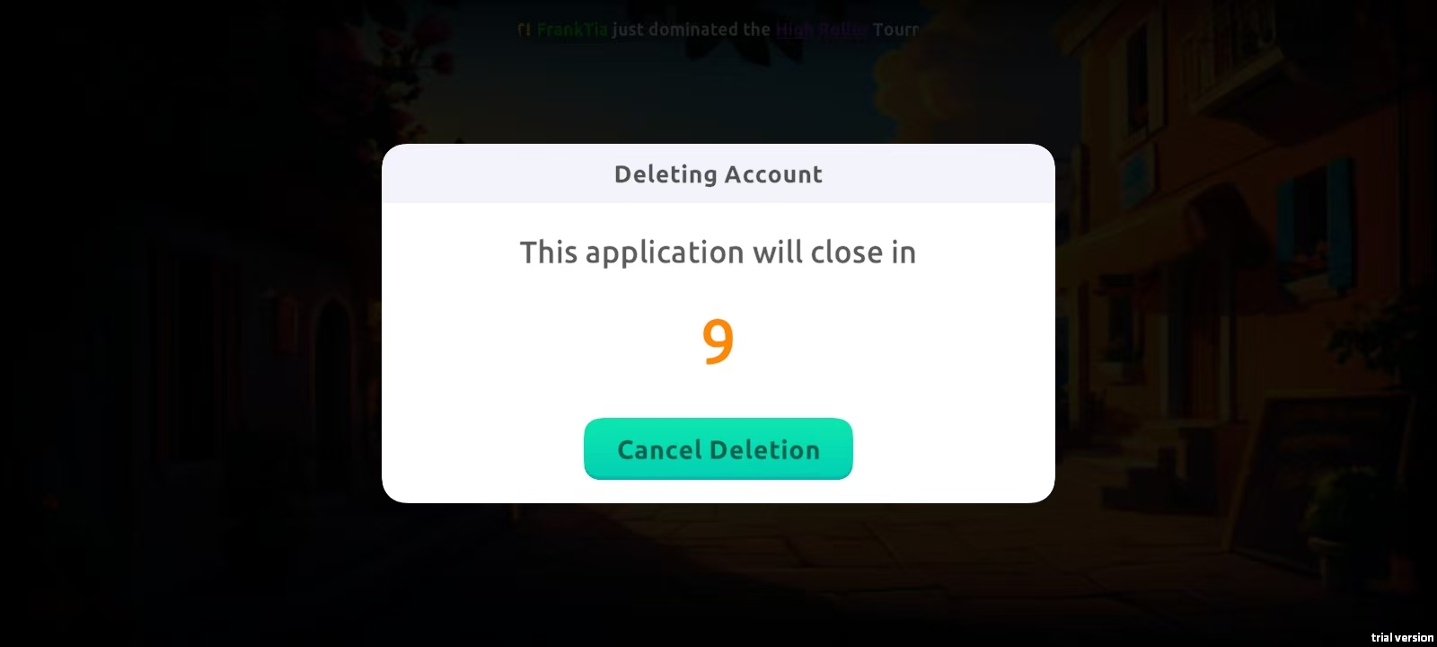 Account Deleted